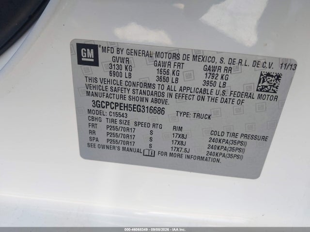 3GCPCPEH5EG316686 Chevrolet Silverado 1500 Work Truck 1wt