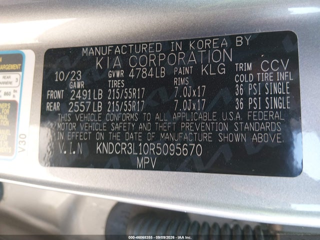 KIA Niro Ev Wind 2024 KNDCR3L10R5095670 Image 9