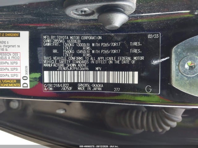 JTENU5JR7P6136696 Toyota 4runner Sr5 Premium