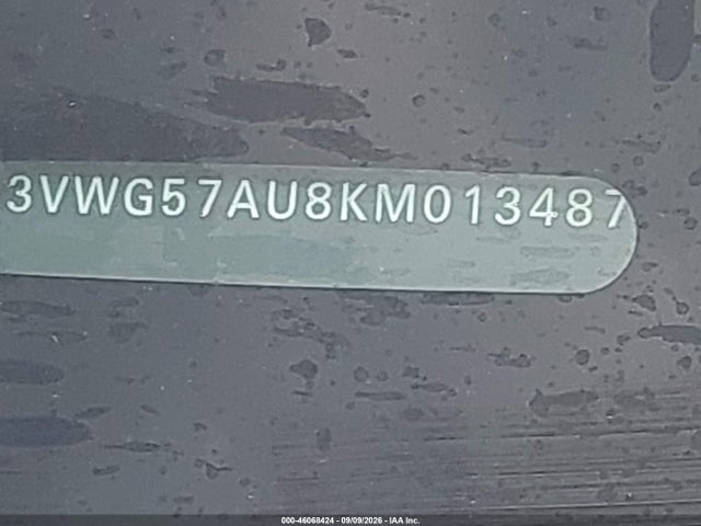 3VWG57AU8KM013487 Volkswagen Golf 1.4t S/1.4t Se