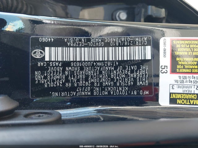 4T1BZ1HK4JU001636 Toyota Camry Xse V6