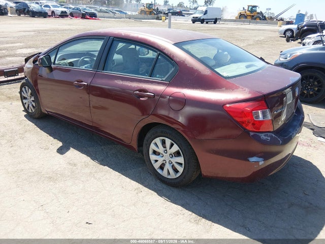 Aukcja sprzedaży 2012 Honda Civic Lx, vin: 2HGFB2F58CH543343, numer aukcji: 46068587