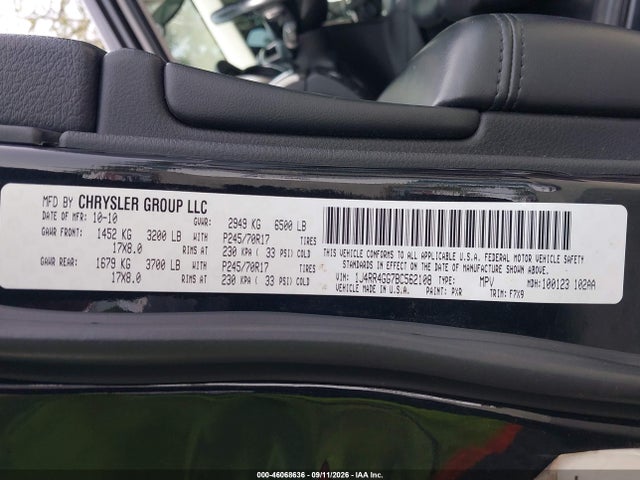 46068636 :رقم المزاد ، 1J4RR4GG7BC562108 vin ، 2011 Jeep Grand Cherokee Laredo مزاد بيع