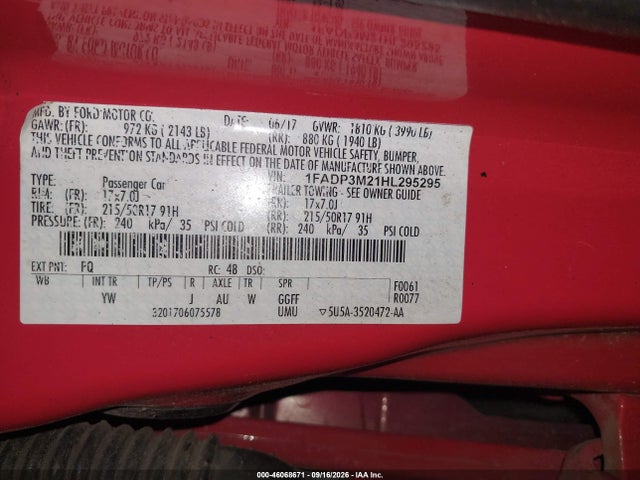 Ford FOCUS SEL 2017 1FADP3M21HL295295 Image 9