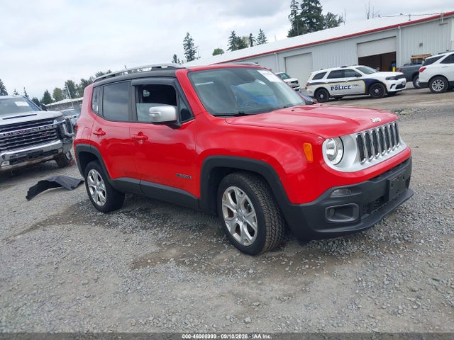 Aukcja sprzedaży 2016 Jeep Renegade Limited, vin: ZACCJBDT3GPD98142, numer aukcji: 46068999