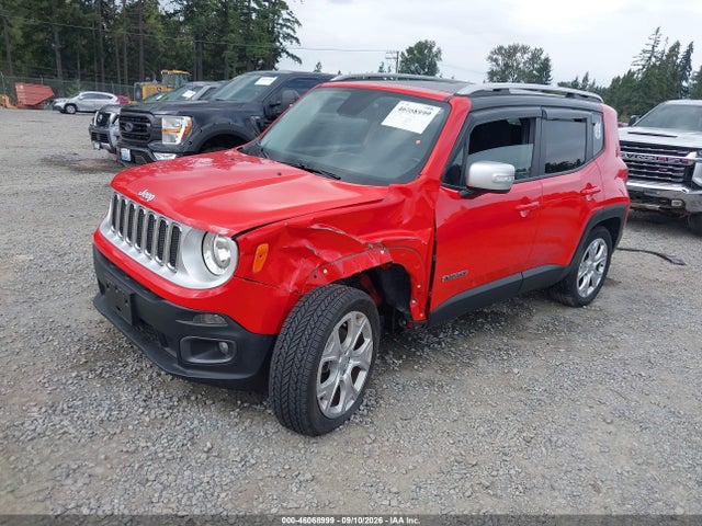 46068999 :رقم المزاد ، ZACCJBDT3GPD98142 vin ، 2016 Jeep Renegade Limited مزاد بيع