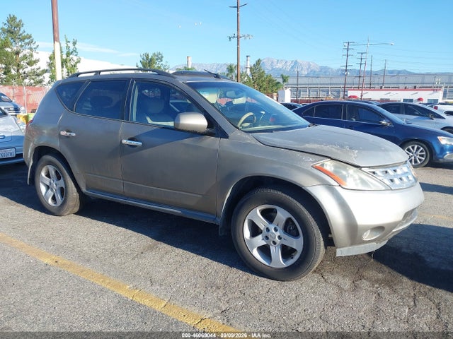 2003 Nissan Murano Sl მანქანა იყიდება აუქციონზე, vin: JN8AZ08T13W121229, აუქციონის ნომერი: 46069044