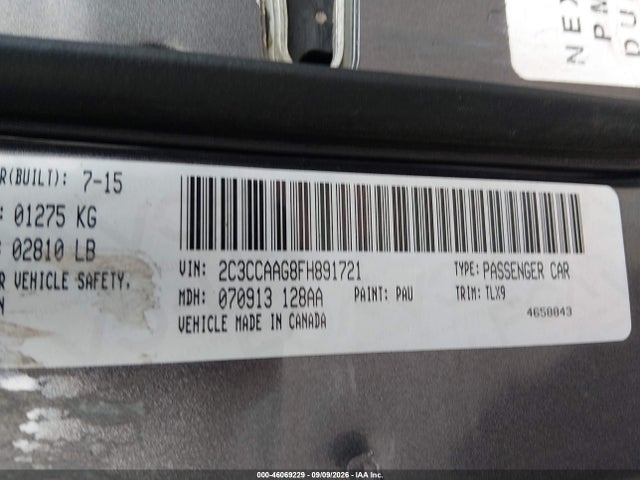 Aukcja sprzedaży 2015 Chrysler 300 Limited, vin: 2C3CCAAG8FH891721, numer aukcji: 46069229
