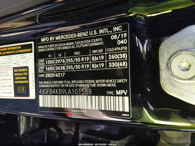 Продаж на аукціоні авто 2020 Mercedes-benz Gle 350 4matic, vin: 4JGFB4KB9LA101588, номер лоту: 46069246
