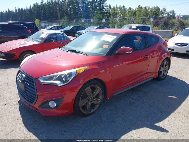 Hyundai Veloster Turbo W/black 2014 KMHTC6AE5EU200952 Image 2