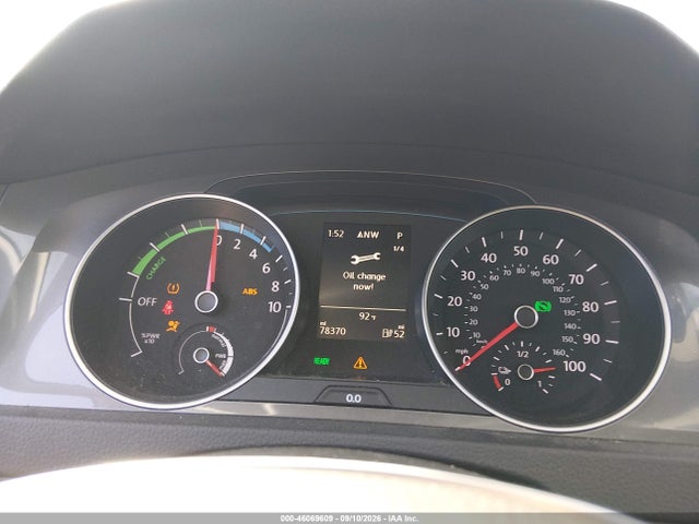 46069609 :رقم المزاد ، WVWPP7AU5FW910849 vin ، 2015 Volkswagen E-golf Sel Premium مزاد بيع
