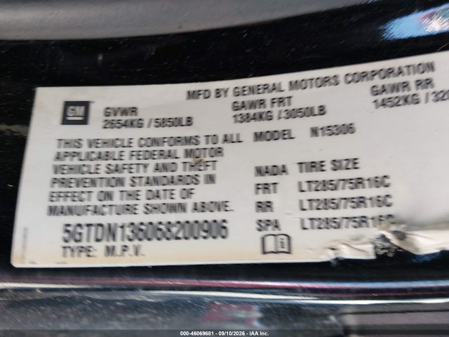 Продажа на аукционе авто 2006 Hummer H3 Suv, vin: 5GTDN136068200906, номер лота: 46069681
