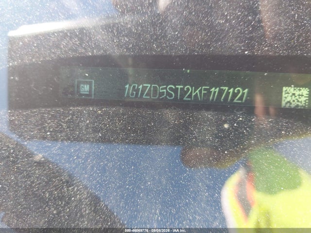 46069776 :رقم المزاد ، 1G1ZD5ST2KF117121 vin ، 2019 Chevrolet Malibu Lt مزاد بيع
