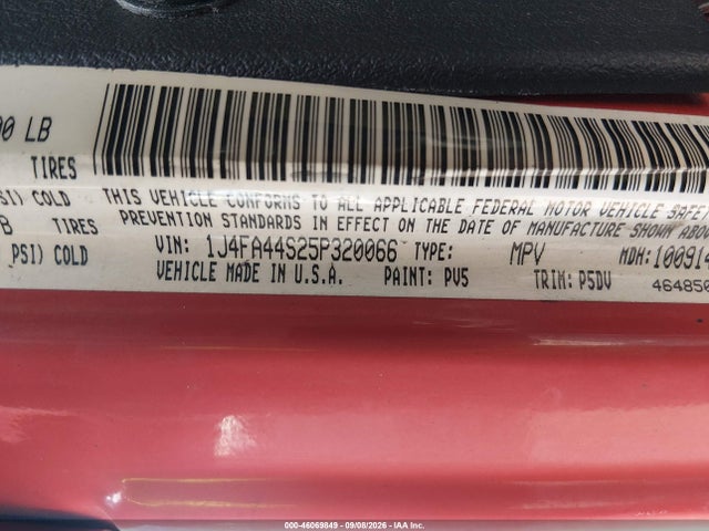 Aukcja sprzedaży 2005 Jeep Wrangler Unlimited, vin: 1J4FA44S25P320066, numer aukcji: 46069849