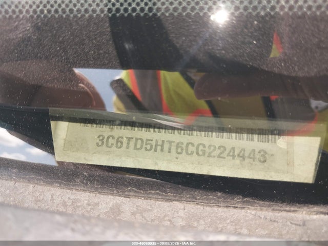 Продажа на аукционе авто 2012 Ram 2500 St, vin: 3C6TD5HT6CG224443, номер лота: 46069935