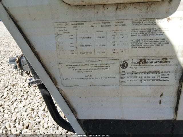 46069982 :رقم المزاد ، 4X4TSHY289C000829 vin ، 2009 Forest River Other مزاد بيع