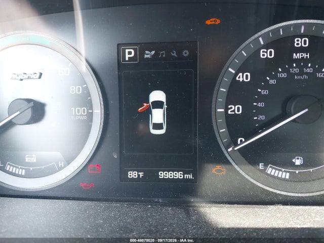 2016 Hyundai Sonata Hybrid Se მანქანა იყიდება აუქციონზე, vin: KMHE24L18GA022551, აუქციონის ნომერი: 46070020