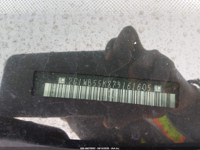 2007 Chevrolet Impala Ls მანქანა იყიდება აუქციონზე, vin: 2G1WB55K879161605, აუქციონის ნომერი: 46070093