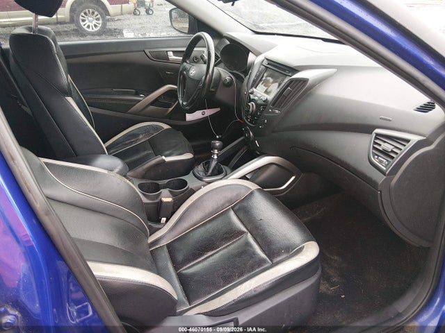 2014 Hyundai Veloster Turbo W/black მანქანა იყიდება აუქციონზე, vin: KMHTC6AEXEU198082, აუქციონის ნომერი: 46070155