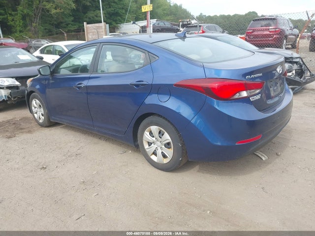 2016 Hyundai Elantra Se მანქანა იყიდება აუქციონზე, vin: 5NPDH4AE6GH788260, აუქციონის ნომერი: 46070188
