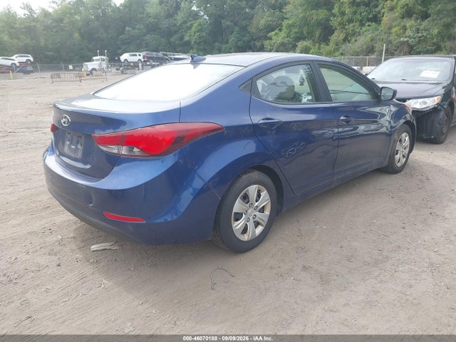 2016 Hyundai Elantra Se მანქანა იყიდება აუქციონზე, vin: 5NPDH4AE6GH788260, აუქციონის ნომერი: 46070188