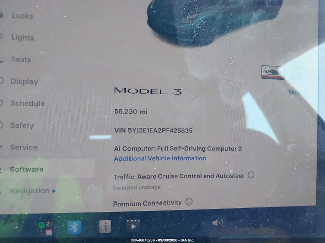 Продаж на аукціоні авто 2023 Tesla Model 3 Rear-wheel Drive, vin: 5YJ3E1EA2PF425835, номер лоту: 46070236
