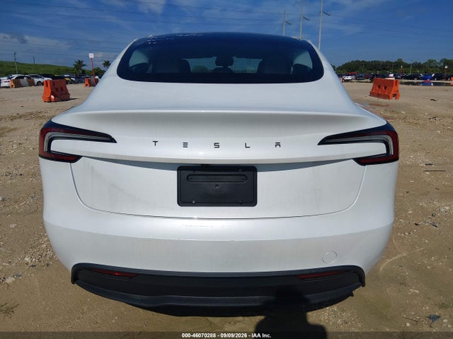 46070288 :رقم المزاد ، 5YJ3E1EA2SF117122 vin ، 2025 Tesla Model 3 Long Range Rear-wheel Drive/standard Rear-wheel Drive مزاد بيع