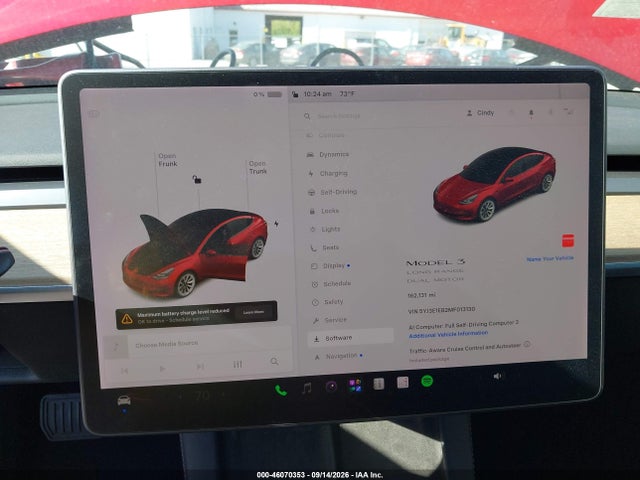 46070353 :رقم المزاد ، 5YJ3E1EB2MF013130 vin ، 2021 Tesla Model 3 Long Range Dual Motor All-wheel Drive مزاد بيع