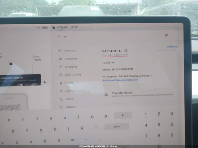 Aukcja sprzedaży 2021 Tesla Model 3 Performance Dual Motor All-wheel Drive, vin: 5YJ3E1ECXMF092541, numer aukcji: 46070369