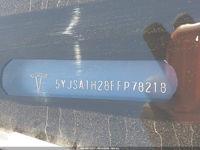 Продаж на аукціоні авто 2015 Tesla Model S 70d/85d/p85d, vin: 5YJSA1H28FFP78218, номер лоту: 46070377