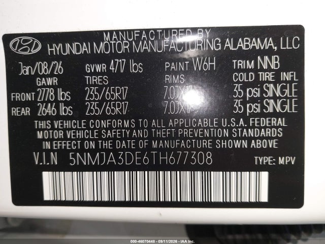 Hyundai TUCSON SE 2026 5NMJA3DE6TH677308 Image 9
