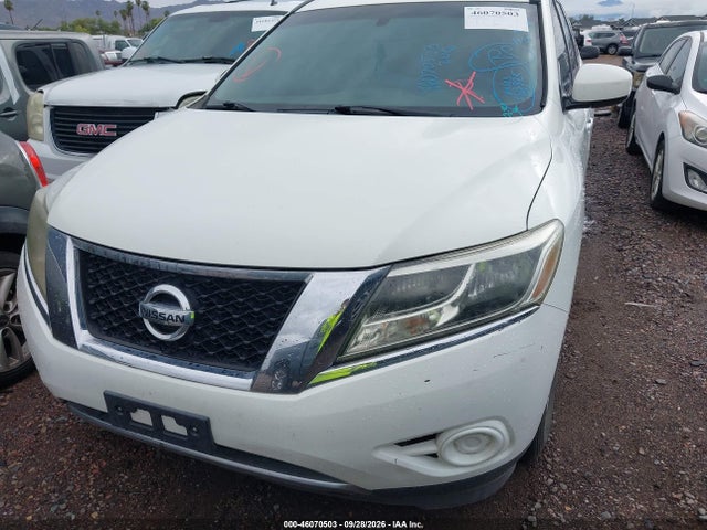 2016 Nissan Pathfinder Platinum/s/sl/sv მანქანა იყიდება აუქციონზე, vin: 5N1AR2MN5GC649566, აუქციონის ნომერი: 46070503