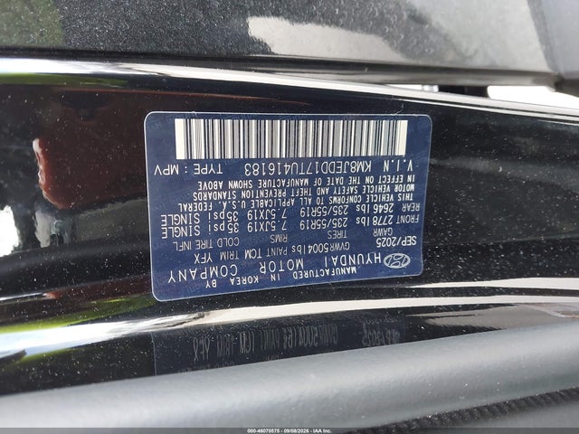 Продажа на аукционе авто 2026 Hyundai Tucson Hybrid Limited, vin: KM8JEDD17TU416183, номер лота: 46070575