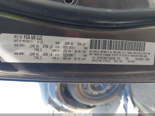 Продаж на аукціоні авто 2015 Dodge Journey American Value Pkg, vin: 3C4PDCAB2FT692228, номер лоту: 46070602