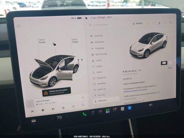 Aukcja sprzedaży 2021 Tesla Model Y Standard Range Rear-wheel Drive, vin: 5YJYGDEDXMF109168, numer aukcji: 46070643