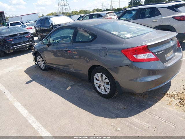 2012 Honda Civic Lx მანქანა იყიდება აუქციონზე, vin: 2HGFG3B56CH563099, აუქციონის ნომერი: 46070980