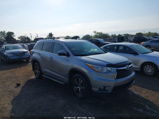 2016 Toyota Highlander Xle V6 მანქანა იყიდება აუქციონზე, vin: 5TDKKRFH2GS173661, აუქციონის ნომერი: 46071137