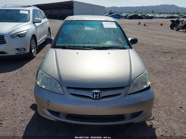 2005 Honda Civic Lx მანქანა იყიდება აუქციონზე, vin: 2HGES16615H516762, აუქციონის ნომერი: 46071236