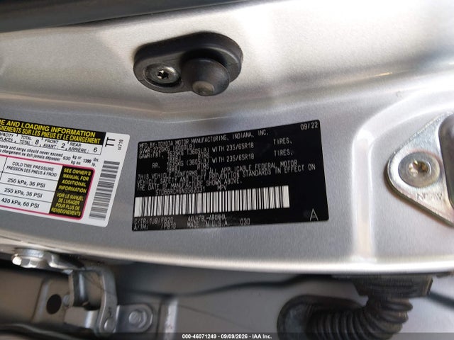 Toyota Highlander Hybrid Le 2022 5TDBBRCH6NS562031 Image 9