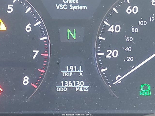 46071511 :رقم المزاد ، JTHBL46FX95088508 vin ، 2009 Lexus Ls 460 مزاد بيع