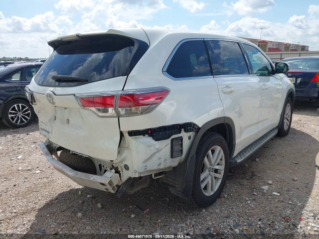 2016 Toyota Highlander Le V6 მანქანა იყიდება აუქციონზე, vin: 5TDZKRFH6GS124770, აუქციონის ნომერი: 46071570