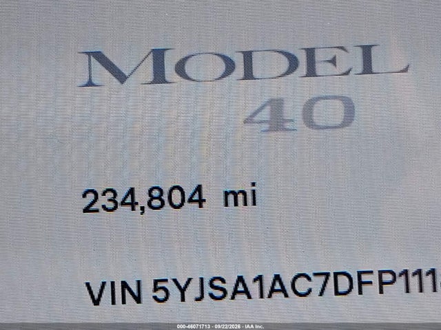 Aukcja sprzedaży 2013 Tesla Model S, vin: 5YJSA1AC7DFP11187, numer aukcji: 46071713
