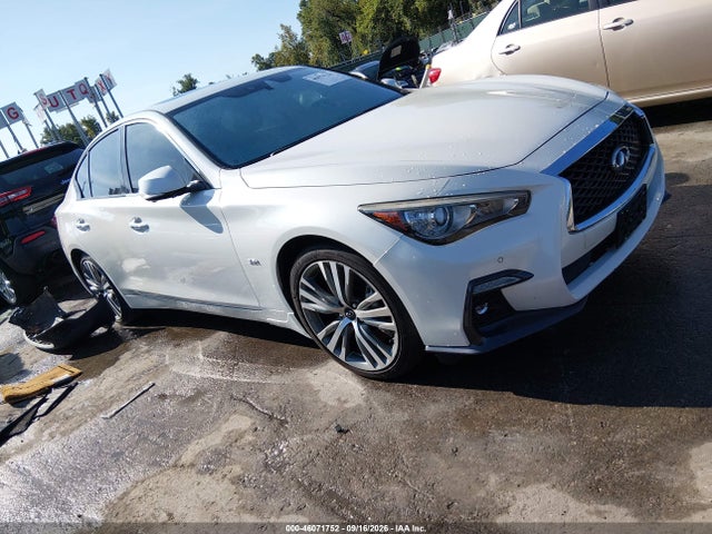 46071752 :رقم المزاد ، JN1EV7AR0JM436079 vin ، 2018 Infiniti Q50 3.0t Sport مزاد بيع