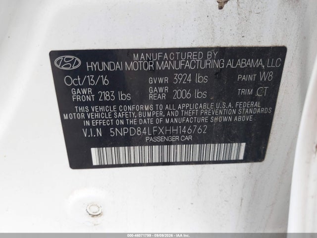 Hyundai Elantra Value Edition 2017 5NPD84LFXHH146762 Image 9