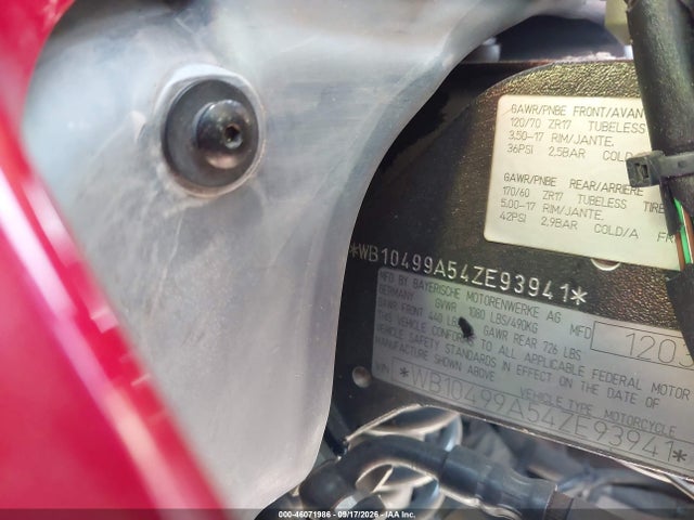 Aukcja sprzedaży 2004 Bmw R1150 Rt, vin: WB10499A54ZE93941, numer aukcji: 46071986