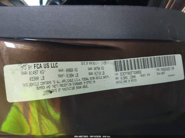 Продаж на аукціоні авто 2015 Fiat 500 Sport, vin: 3C3CFFBR3FT638852, номер лоту: 46072003