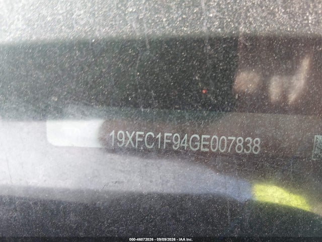 46072026 :رقم المزاد ، 19XFC1F94GE007838 vin ، 2016 Honda Civic Touring مزاد بيع
