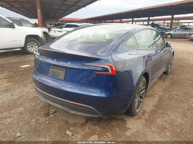 46072126 :رقم المزاد ، 5YJ3E1EA5SF879554 vin ، 2025 Tesla Model 3 Long Range Rear-wheel Drive/standard Rear-wheel Drive مزاد بيع