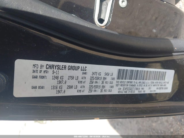 2012 Dodge Journey Crew მანქანა იყიდება აუქციონზე, vin: 3C4PDCDG2CT170010, აუქციონის ნომერი: 46072258
