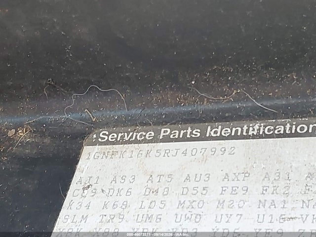 Aukcja sprzedaży 1994 Chevrolet Suburban K1500, vin: 1GNFK16K5RJ407992, numer aukcji: 46072371